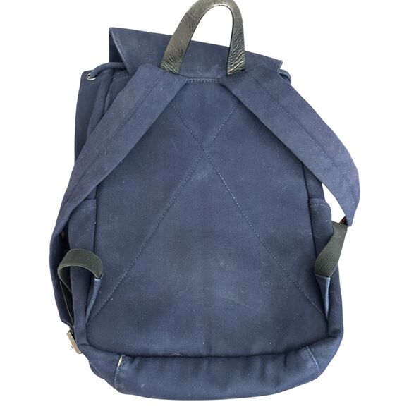 Everlane Backpack Blue Canvas The Modern Snap Travel Bag display picture 2
